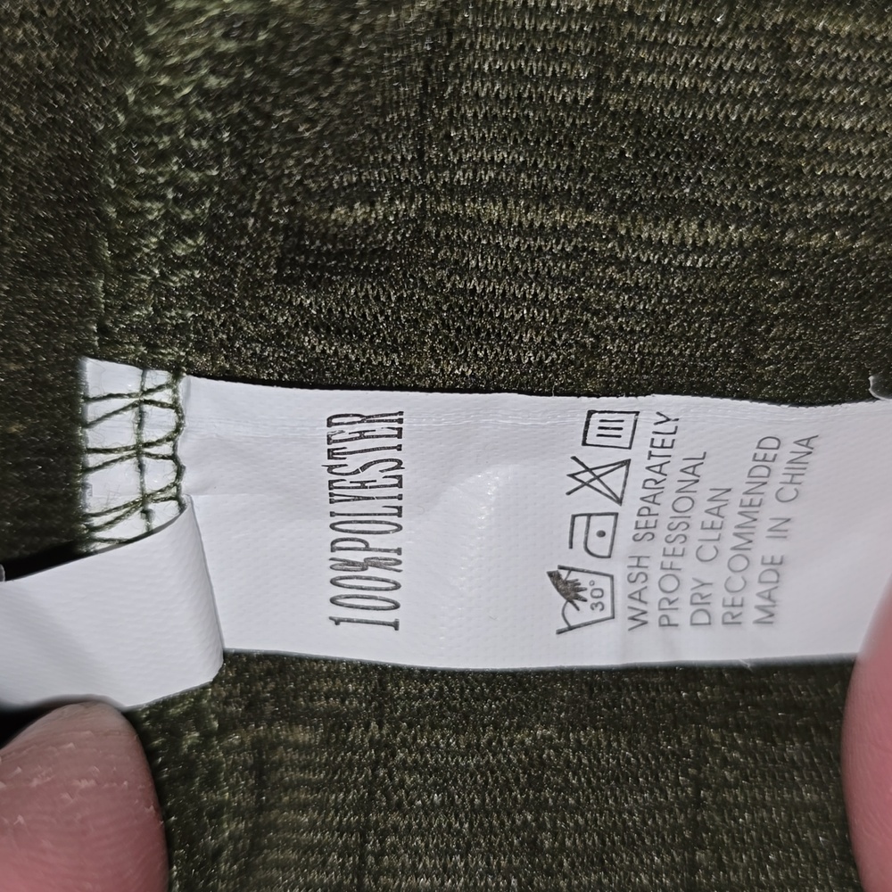 Olive green Sweatshirt with hood - Picture 9 of 9